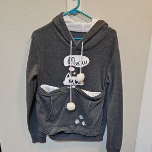 Gray Cat (Pocket) Hoodie